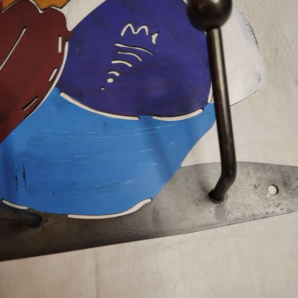 Baseball Wall Hook Rack Metal Baseball Glove Bat Helmet Decor Boys Room 4 Hooks - Picture 5 of 16